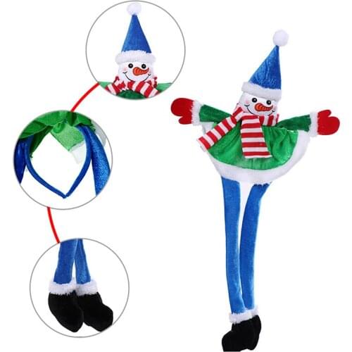 Long Ears Plush Christmas Hats Led Christmas Holiday Decorations Xmas Cap For Santa Claus Kids Adult Gift