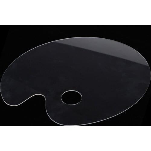 Clear Acrylic Artist Paint Mixing Palette Makes Cleanup Watercolour White Painting Pallet Painting Tool for Painting 20*30cm