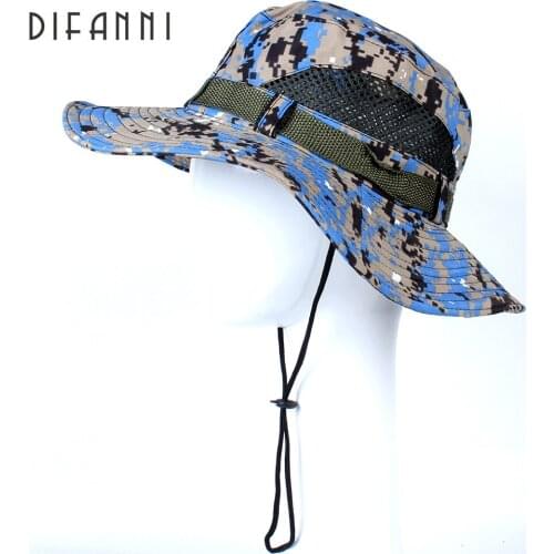 Difanni Summer Bucket Hats, Airsoft Sniper Camouflage Hats, Tactical Paintball Boonie Hats, Factory Direct Sale