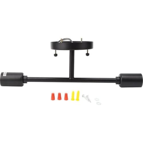 Retro Industrial Style E26 Double Heads Wall Light Sconce Light for Home Hotel Lighting 110-220