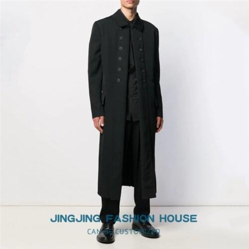 S-6XL!!2020 Mens loose cardigan new style youth style trench coat with new style spring jacket mens wear