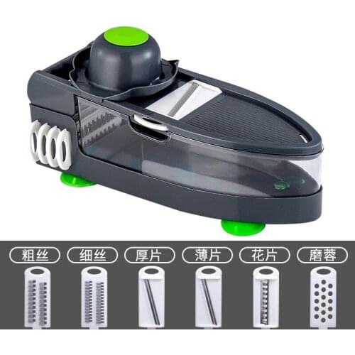 Mandoline Slicer Spiralizer Vegetable Fruit Cheese Potato Veggie Slicer Grater Chopper Spiralizer Cutter With Container