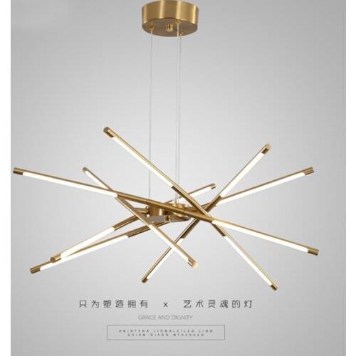 2020 Modern LED Chandelier Lamps For Living Room Bedroom Dining Home Decoration Gold Loft Villa Hanging Pendant Light Fixture