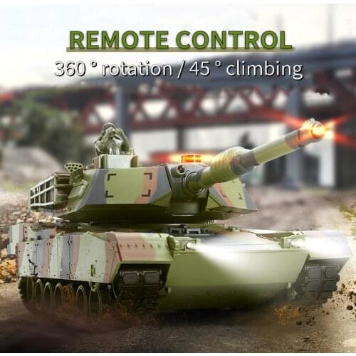 New Toy Large-scale Charging Battle Remote Control Tank 2.4g Infrared Battle Simulation Remote Control Car Off-road