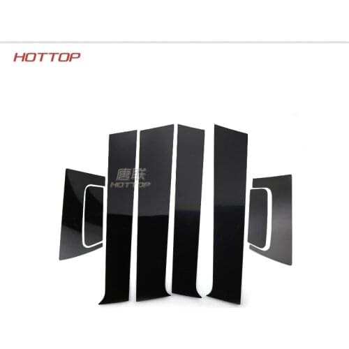 UNON Mirror Reflection Panel B + C Column Decorative Sticker For Honda HRV Vezel 2014 2016 2017 2018 8PCS / SET