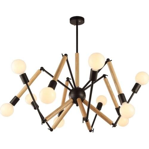 Vintage Nordic Spider Pendant Lamp Multiple Adjustable Retro Pendant Lights Loft Classic Decorative Fixture Lighting Led Home
