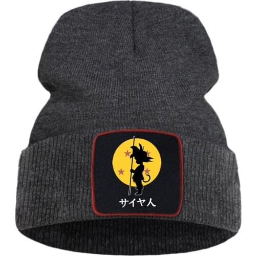 Japan Funny Knitted Cap Mens Anime Street Bonnet Caps Breathable Hip Hop Skullies Hat Casual Outdoor Warm Beanie Hats