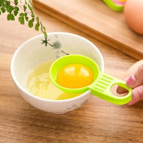 1Pcs Yolk Egg Separator Divider Kitchen Accessories Sifting Gadget Plastic Multifunction Baking Tool Cooking Supplies 4 Colors