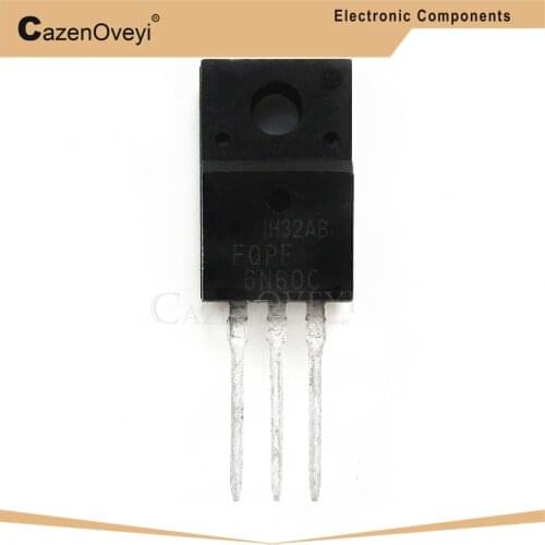 10pcs/lot FQPF6N60C TO-220 6N60C 6N60 TO220 FQPF6N60 TO-220F In Stock