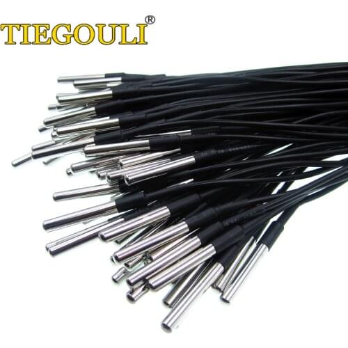 20pcs/lot Stainless steel package Waterproof DS18b20 temperature probe temperature sensor 18B20