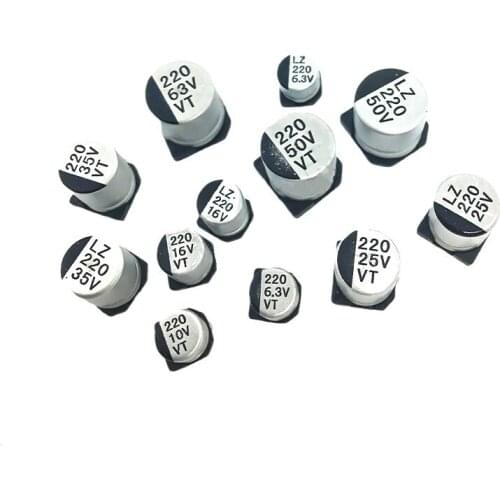220UF 47uf 1000UF 100uf 10uf 220uf 470uf 47uf 1000uf 100uf 10V 16V 25V 35V SMD Electrolytic Capacitor, Good Quality,Fast Delive
