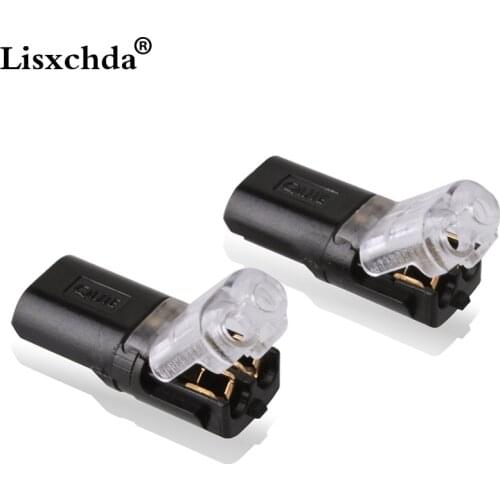 6-30pcs 2pin Pluggable Wire Connector Quick Splice Electrical Cable Crimp Terminals for Wires Wiring 18-22AWG LED Car Connectors