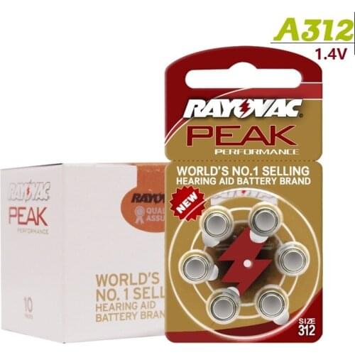 60 x Hearing Aid Batteries A312 60 PCS Hearing Aid Batteries. Zinc Air 312/A312