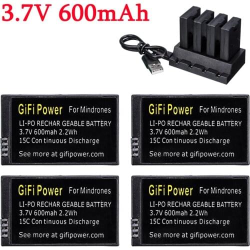 3.7V 600mah Replacement Lipo Battery Large Capacity Drones Battery For Parrot MiniDrones Mambo Jumping Sumo&Rolling Spider