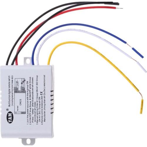 Wireless ON/OFF 220V Lamp Remote Control Switch Receiver Transmitter for droplight crystal lamp modern low-pressure lamp