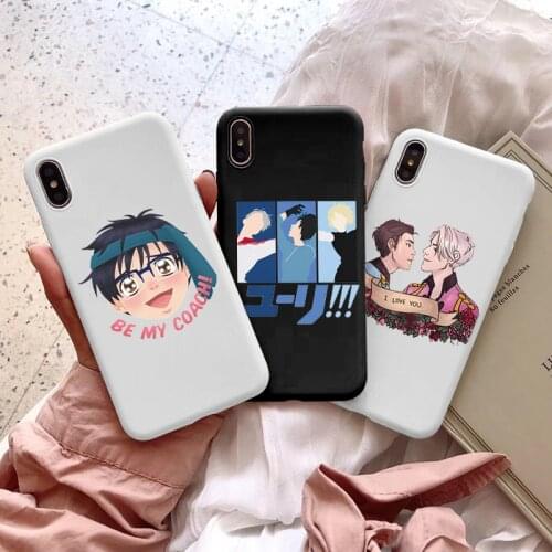 Japan Anime YURI on ICE Phone Case For iPhone 12 11 XS X XR XS SE 2020 12 Mini Pro Max 6s 7 8 Plus Soft Silicone Coque Case