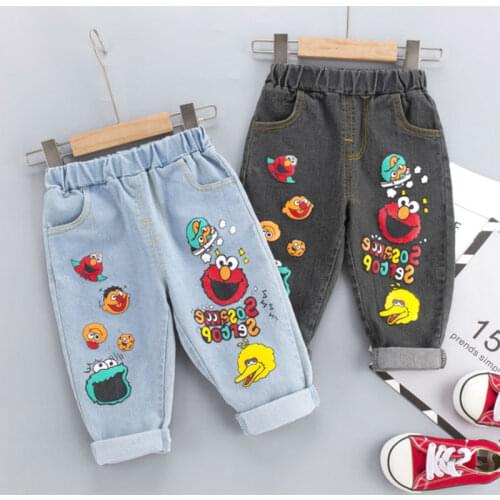 2020 Spring Kids High Quality Jeans Boys Girls Fashion Holes Jeans Children Jeans for Boys Casual Denim Pants Toddler Leggings