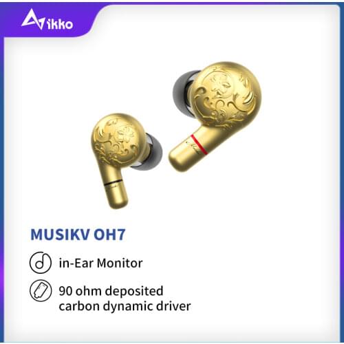 IKKO OH7 Musikv Flagship Dynamic Driver in-Ear Monitor HiFi Music Headphones Detachable Cable Earphone Earbuds Mmcx 4.4mm
