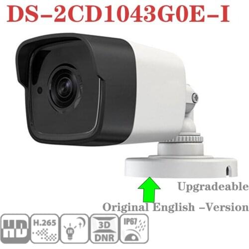 DS-2CD1043G0E-I Hik-vision 4MP Outdoor H.265 IP Bullet Camera Onvif CCTV Security PoE P2P Cloud 30m IR IP67 Waterproof