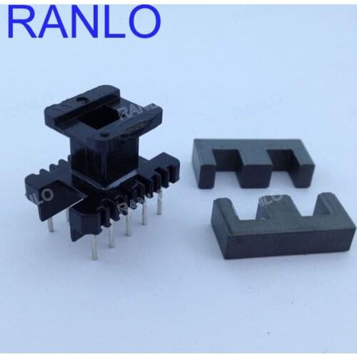 EE25 5+5pin Transformer Bobbin PC40 Ferrite Core Vertical