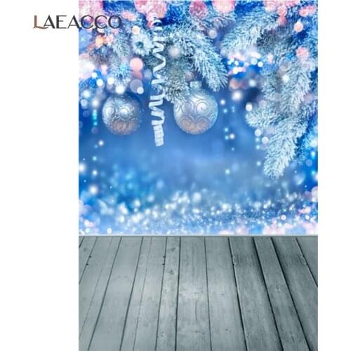 Laeacco Newborn Birthday Portrait Blue Light Bokeh Photo Photography Backdrop Photographic Photo Background For Photo Studio