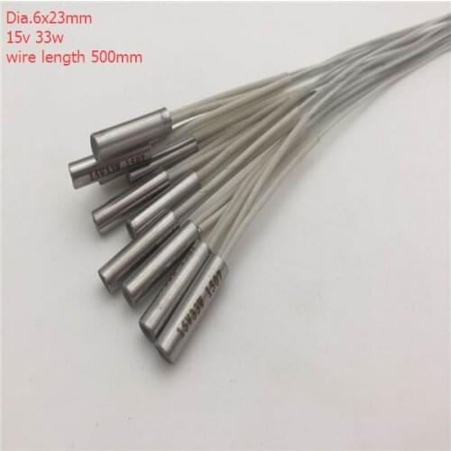 Best external lead 15v cartridge heater heating element dia.6x23mm,free shippling