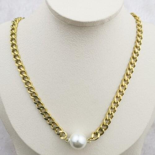 Fashion New Goddess Luxury Women Necklace Gold Color Luxe Jewelry Stainless Steel
