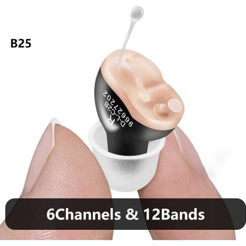 Invisible Hearing Aids Digital Sound Amplifier Ear Headphones With Noise Cancelling For Seniors Severe Hearing Loss Aid Support