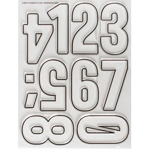 Number Clear Stamp Transparent seal for DIY scrapbooking/Card Making c613