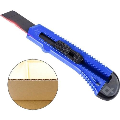 QHTITEC Stainless Steel Cutter Paper Insulation Scalpel Knife Retractable Utility Knife Cutting School Supplies Mini Hand Tool