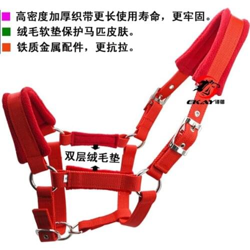 Adjustable Bridle Head High-density Thickened And Firm Webbing Comfortable And Durable Horse Headstall