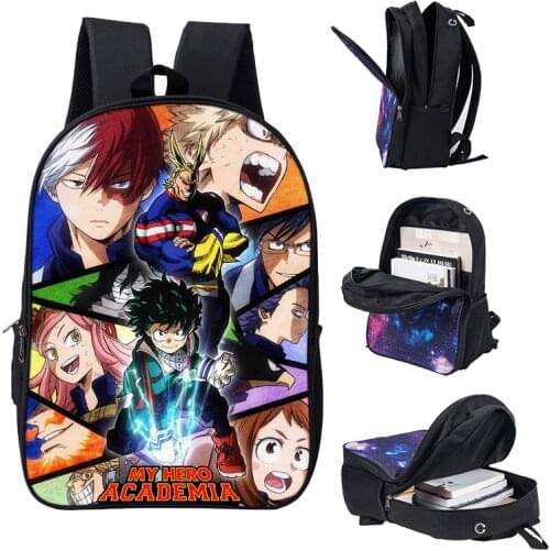 Sac S Dos Anime Mochila My Hero Academia Backpack Cosplay Printing Travel Backpacks School Bags Teenager Girls Boys Plecak