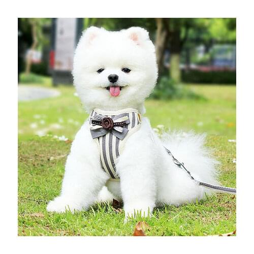 Puppy Dog Vest Type Leash Medium Dog Rope Dog Chain Teddy Pet Dog Walking Artifact Breathable Comfortable Reflective Dog Leash
