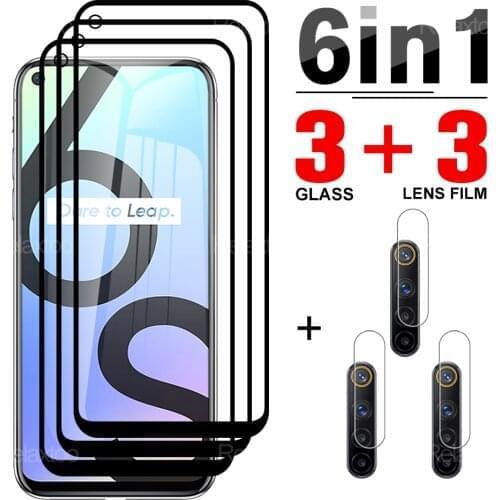 6-in-1 Protective Tempered Glass For Oppo Realme 5 5i Screen Protector For Oppo Realme 6 6s 6i Global Version Camera Lens Film