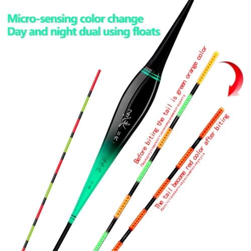 1 Piece Gravity sensor Float Intelligent Chip Color Changeable Buoy Nano Luminous Bobber Lake River Fishing Tackle Accessories