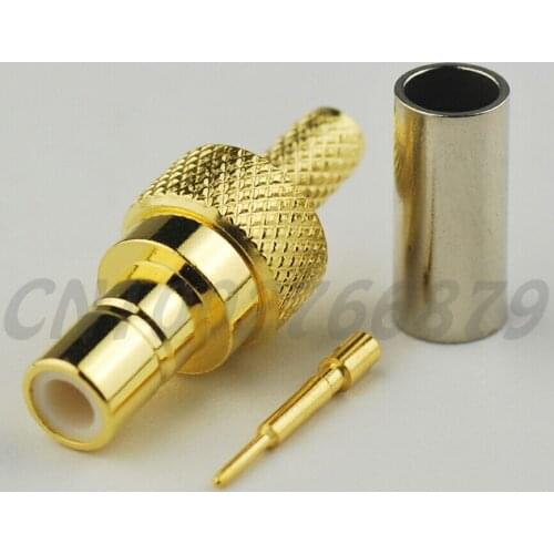 20pcs RF electrical wire coaxial cable terminal connector SMB Crimp Plug male connector for RG316 RG174LMR100