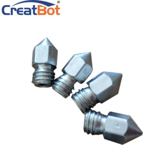 5pcs nozzle stainless nozzle for F160 F430 3D Printer Original CreatBot Printer Parts hotend 1.75mm filaments available