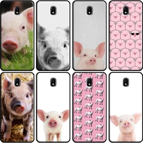 Cute Cartoon Pig Cover For Samsung Galaxy J1 J3 J4 J5 J6 J7 2016 2017 A3 A5 A6 A8 A9 J2 Core J8 2018 Cover