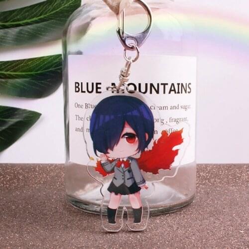 Tokyo Ghoul Keychain Double Sided Key Chain Acrylic Pendant Anime Accessories Cartoon Key Ring