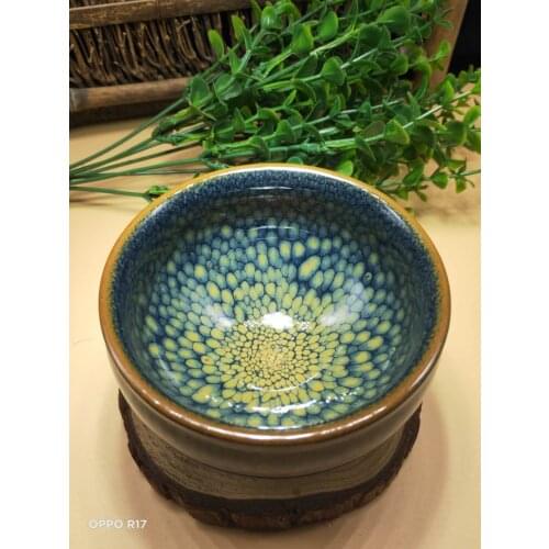 Jianzhan Chinese Vintage Tea Cup Jian Ware Handleless Tea Cups Oil Glaze Tenmoku Pottery Health Benefits more use more beautiful