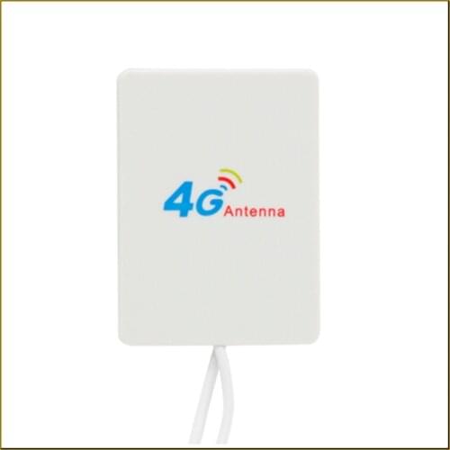 20PCs 3g 4g Lte indoor Antenna 2* SMA/2* CRC9/2* TS9 Male Connector Booster Mimo Panel Antenna+5M cable