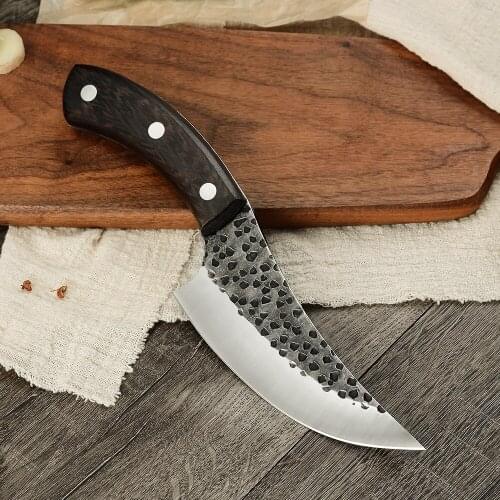 XYj 5.5 inch Forged Boning Knife Sliced Camping Serbian Chef Knife Full Tang Handmade Chef Kitchen Butcher Cooking Knife Tools