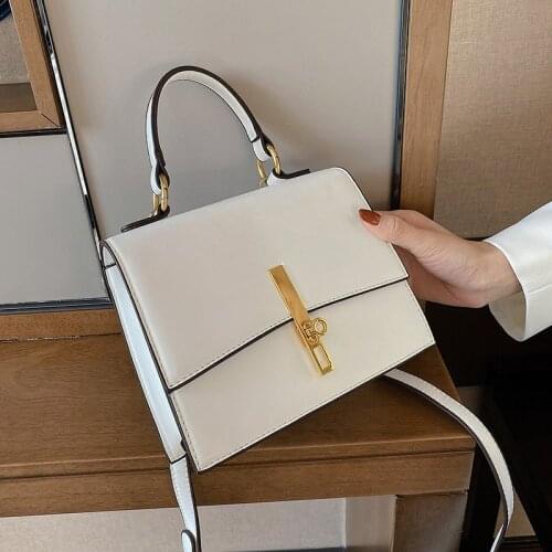 Leather Shoulder Bag Vintage Handbags Solid Fashion Tote Bag Travel Crossbody Bags Sac A Main Ladies Designer Flap Bags Female