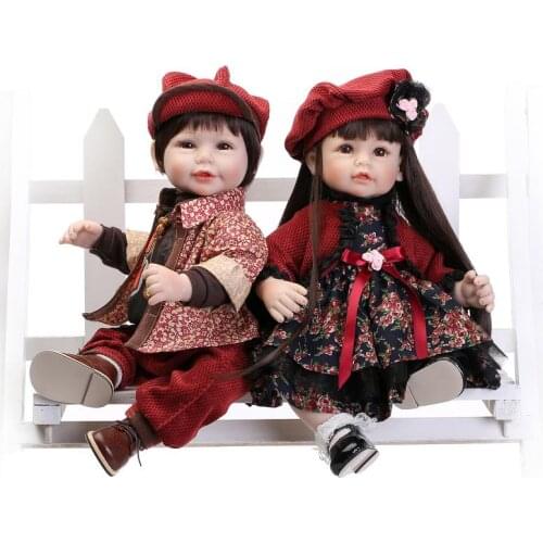 52cm Fashion Kids Toy Silicone Reborn Baby Dolls Girl Boy Soft Realistic Newborn Doll Play House Toy for Girls Birthday Gift