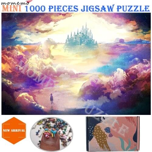MOMEMO Fantastic Scenery Jigsaw Puzzle Toys Wooden 1000 Pieces Cartoon Landscape Jigsaw Puzzles for Adults DIY Puzzle Games Toys