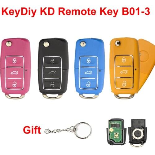 OkeyTech Colorful 3 Button Universal KD Remote Key B01-3 B Series For VW Style For Keydiy KD900 URG200 KD-X2 Auto Key Programmer