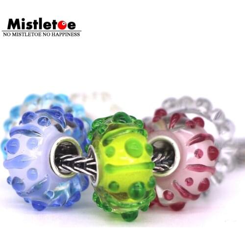 Mistletoe 925 Sterling Silver Murano Glass Sunset Breeze Kit Charm Bead European Jewelery