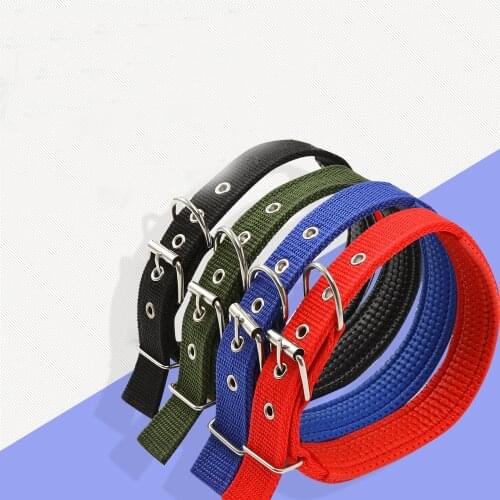 Pet dog collars Adjustable Collar For Small Medium Dogs Solid Color Soft Pet Collar collar perros accesorios honden halsband