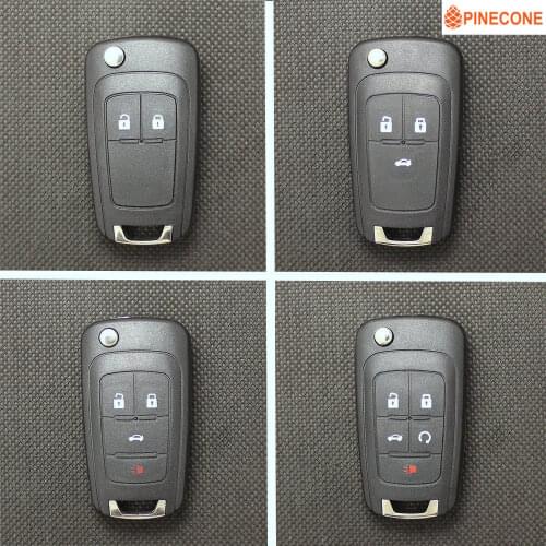 PINECONE Key Shell For BUICK EXCELLE GT EXCELLE XT LACROSSE REGAL Key 2 3 4 5 Buttons Replace HU100 Blade Flip Folding Car Key