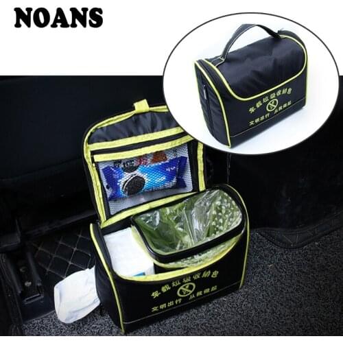 NOANS Car Polyester Garbage Storage Bag Auto Trash Bin Styling For Toyota Coralla CHR Fiat 500 Punto Renault megane duster 2 3